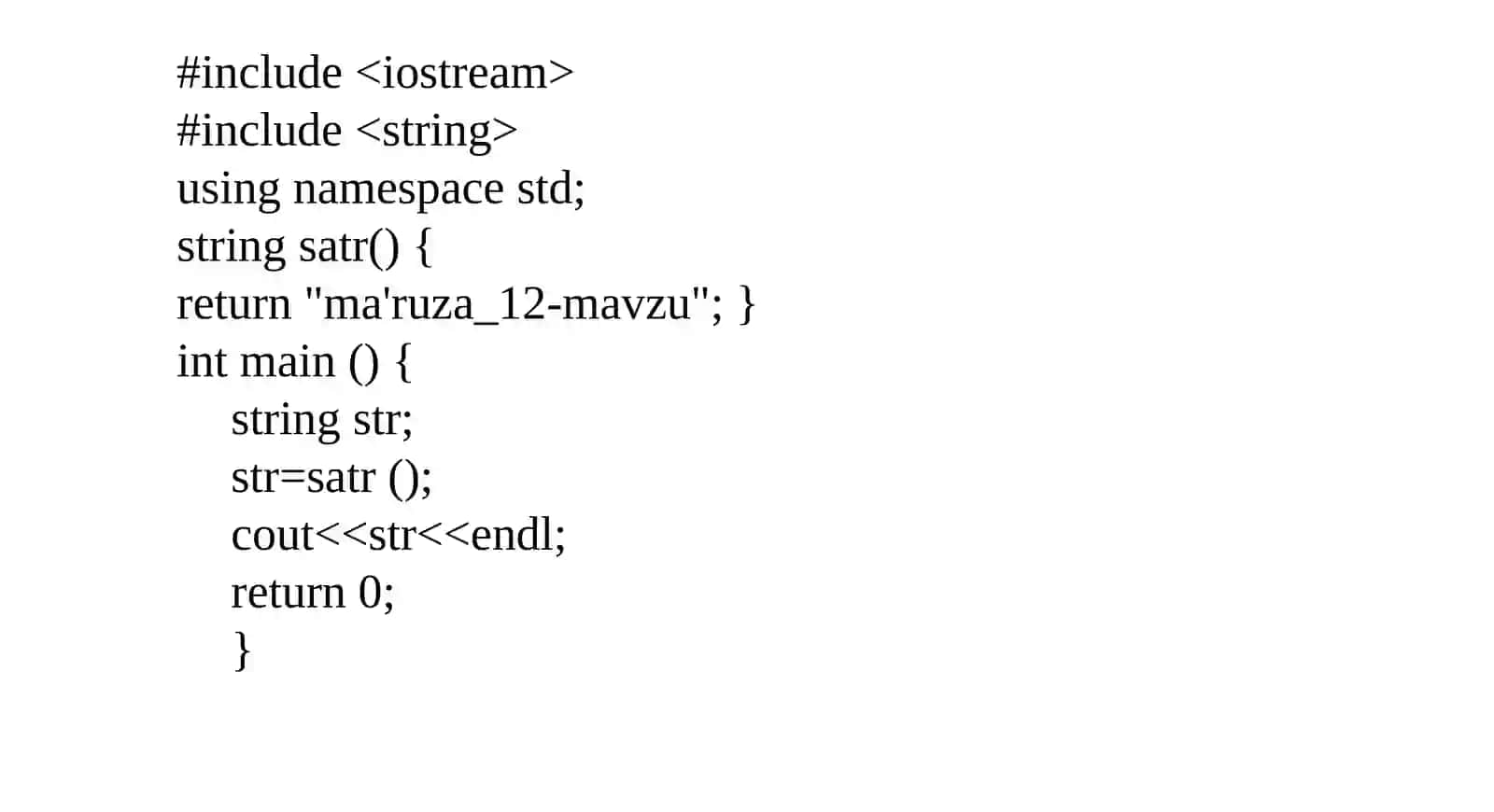 12-mavzu.C++ dafunksiyalar 4
