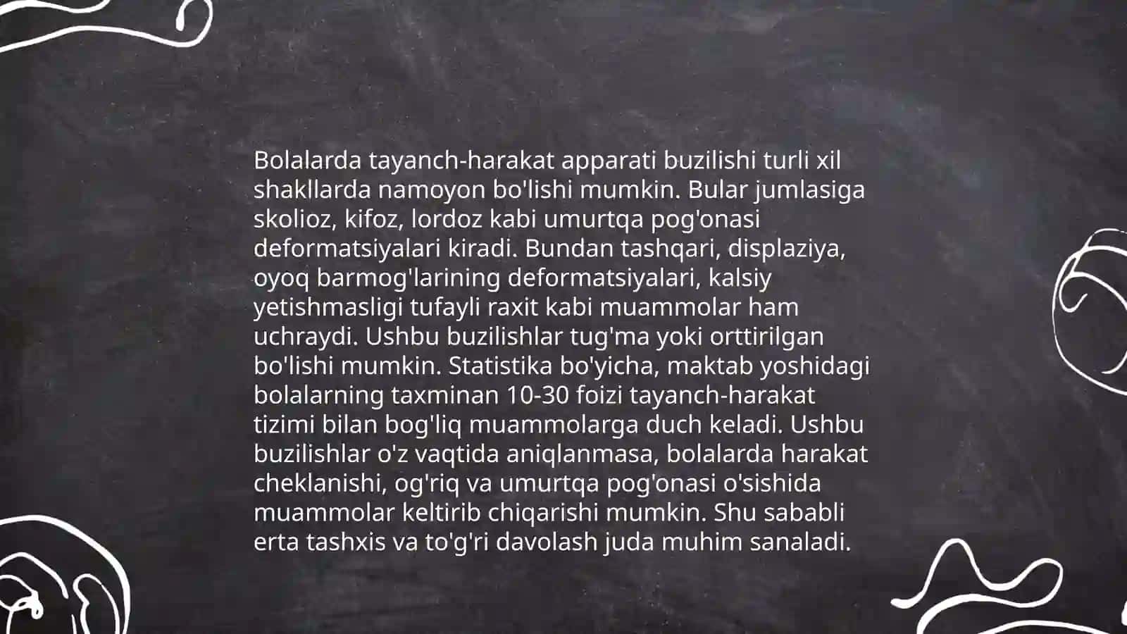 Tayanch-harakat apparati buzilishi 4
