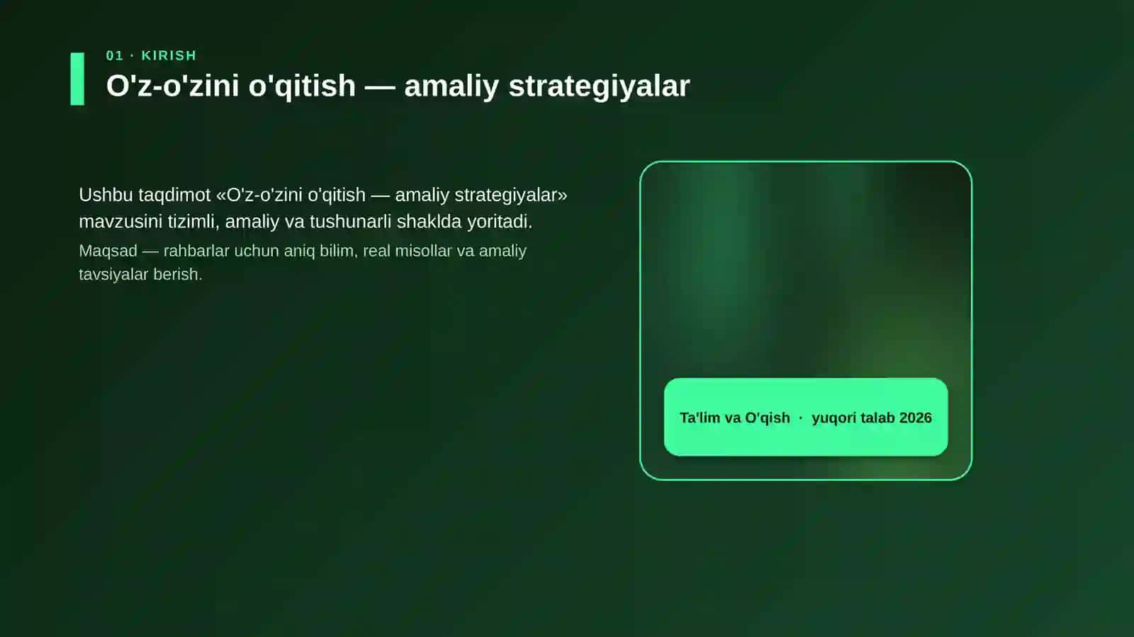 O'z-o'zini o'qitish — amaliy strategiyalar 4