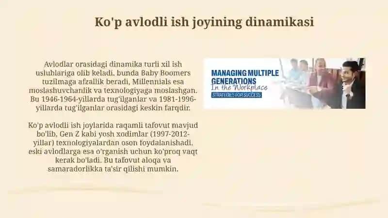 Ko’p avlodli jamoalarda boshqaruv strategiyalari 4
