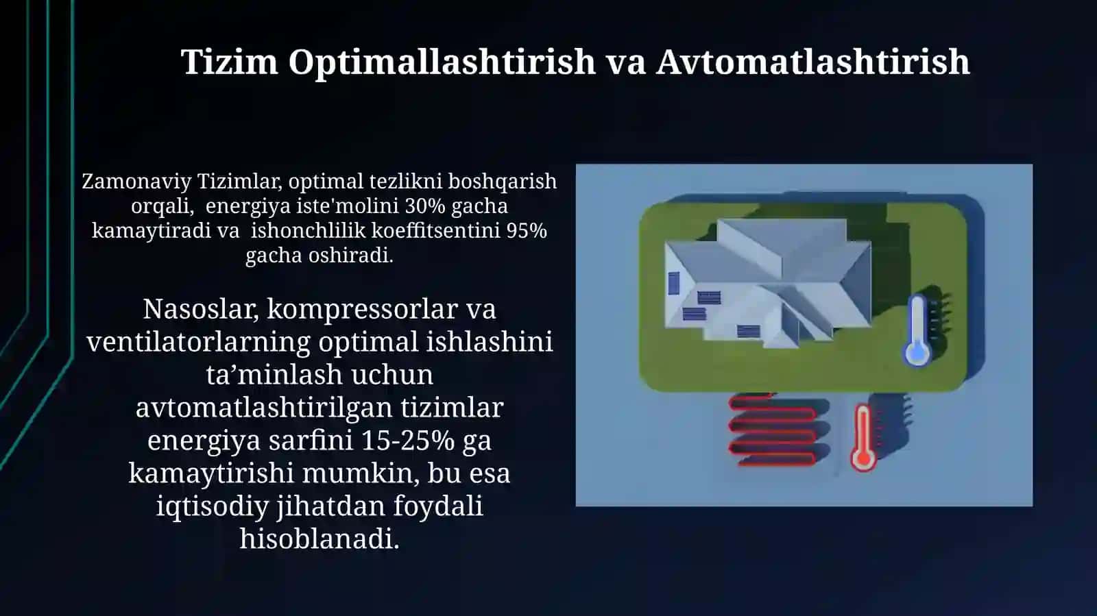 Nasos, kompressor va ventilyatorlarni ishlatishda elektir energiyadan tejamkorlik bilan foydalanish 4