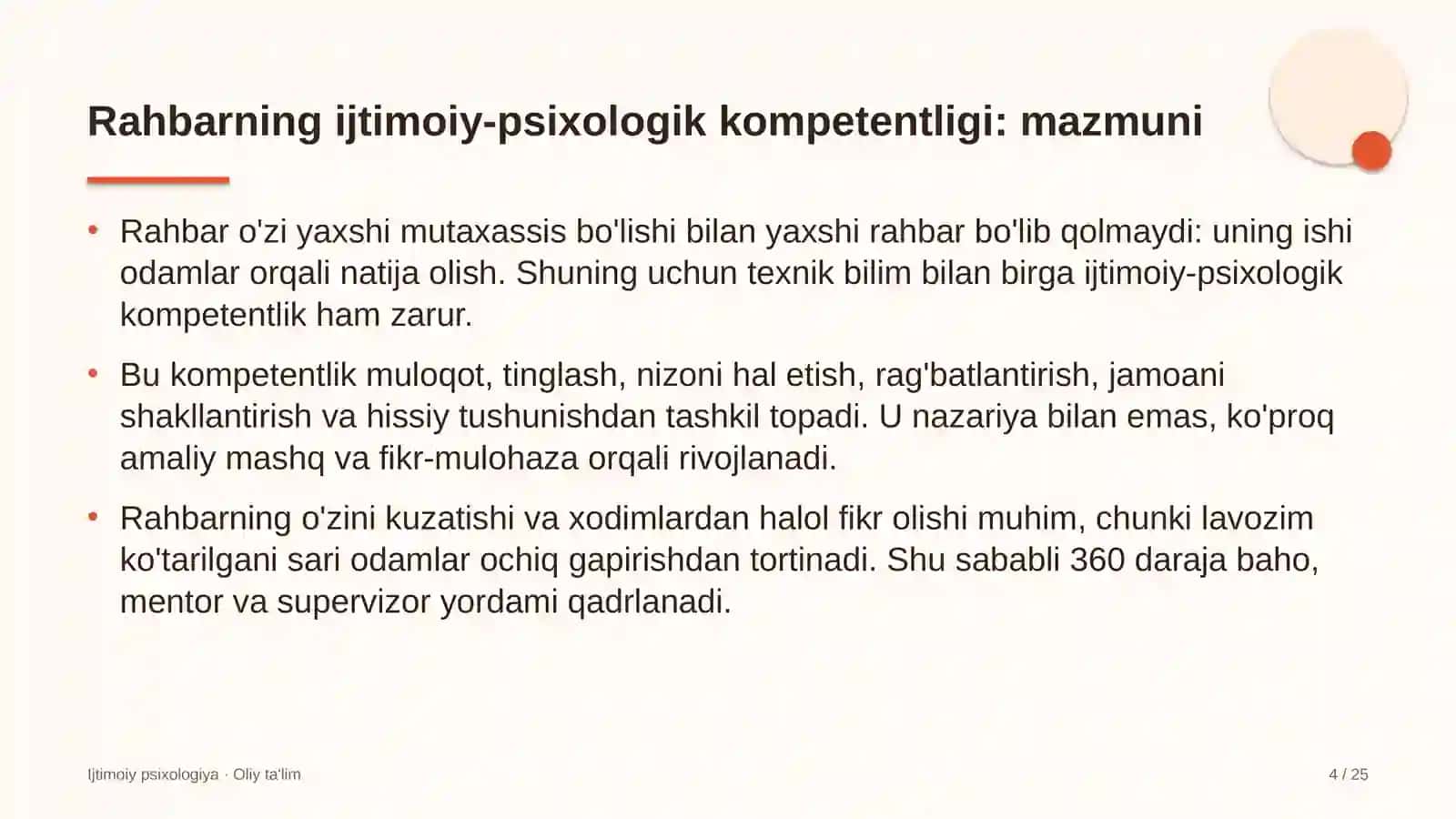 IJTIMOIY PSIXOLOGIYA · OLIY TA'LIM 4