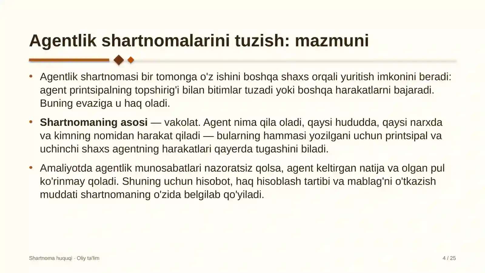 Atom energetikasida agentlik shartnomalarini tuzish 4