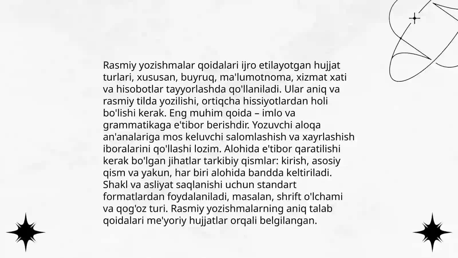 Xizmat yozishmalari 4