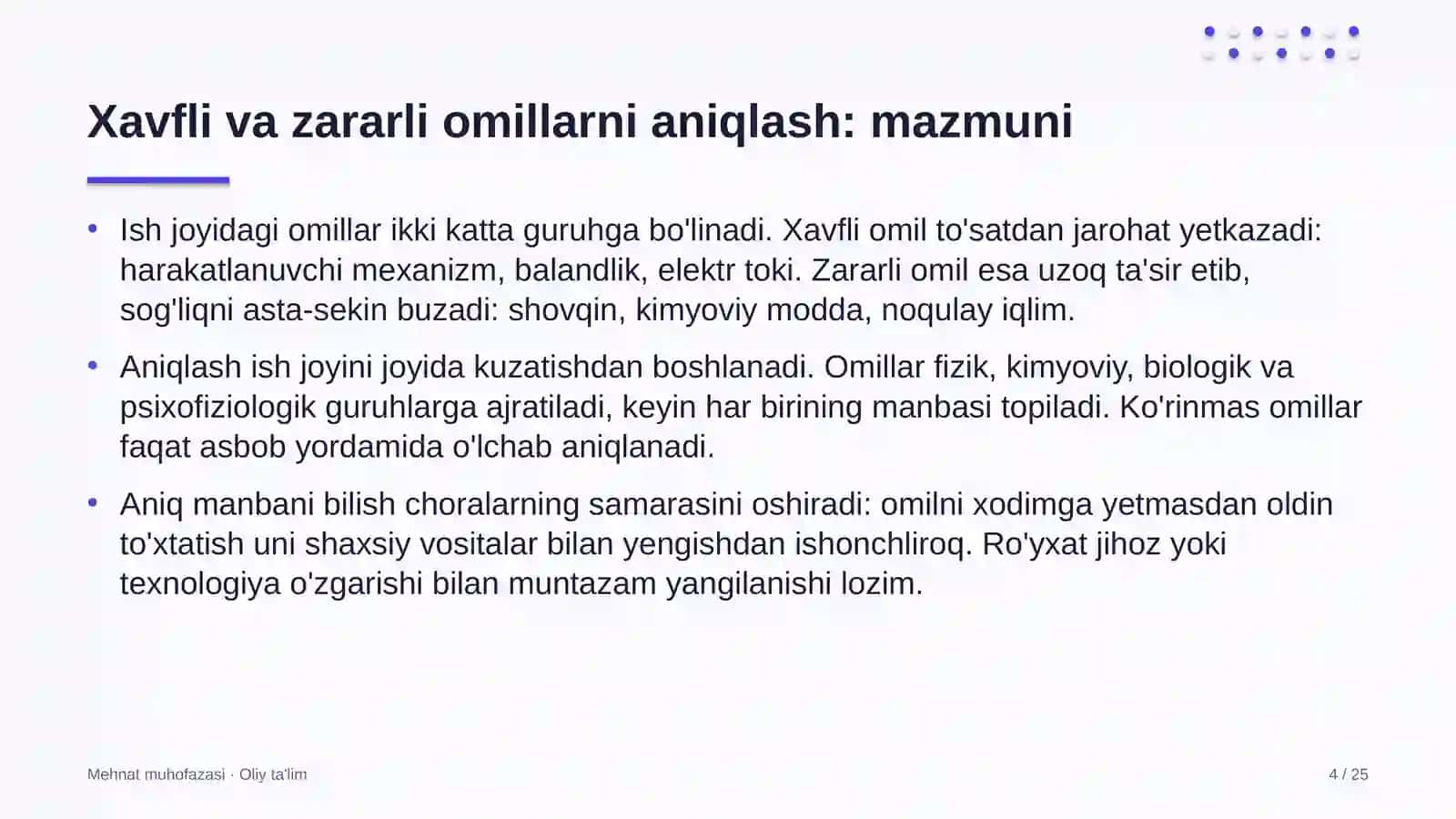 Madaniy meros obyektlarida xavfli va zararli omillarni aniqlash 4