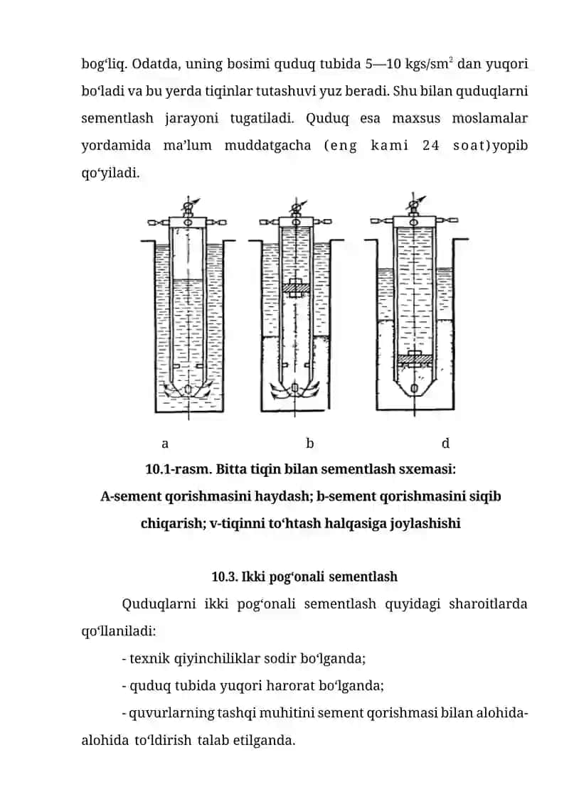 MUSTAHKAMLASH KOLONNALARINI SEMENTLASH 4