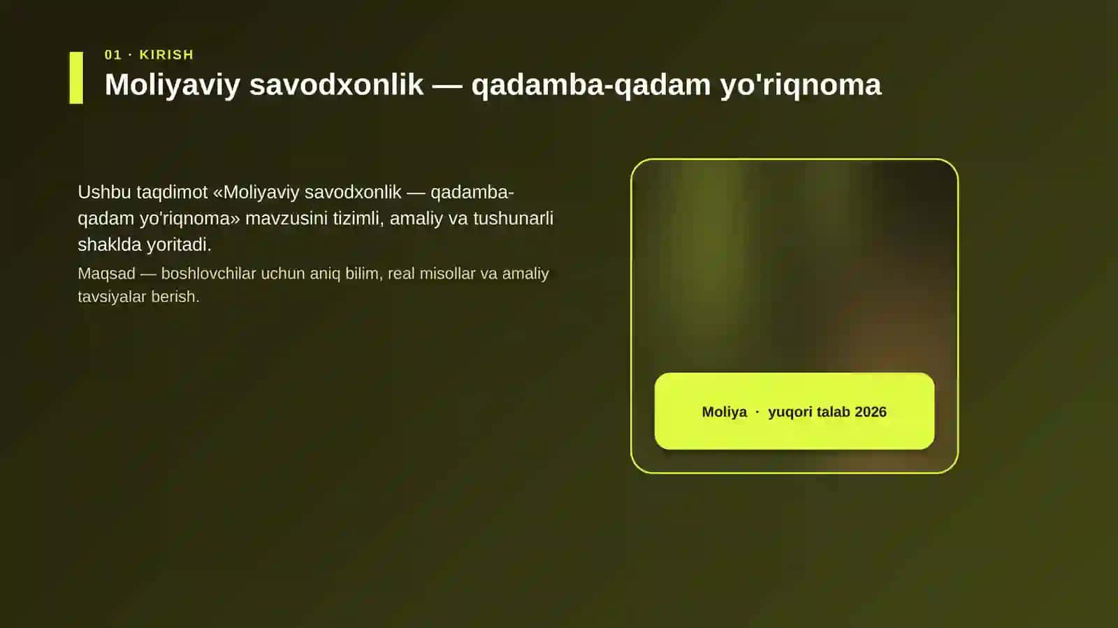 Moliyaviy savodxonlik — qadamba-qadam yo'riqnoma 4