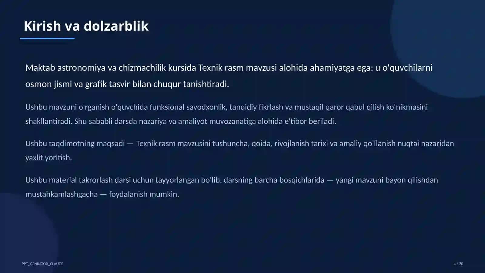 Texnik rasm (8-sinf) 4