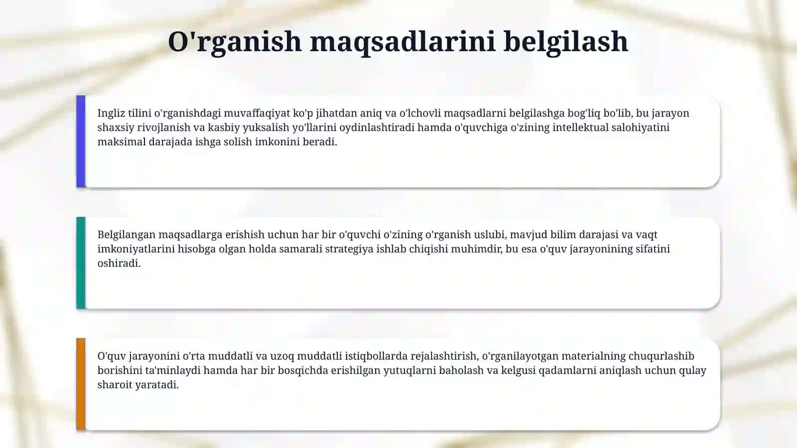 Ingliz tilini o‘rganishda zamonaviy va samarali usullar — taqdimot 4