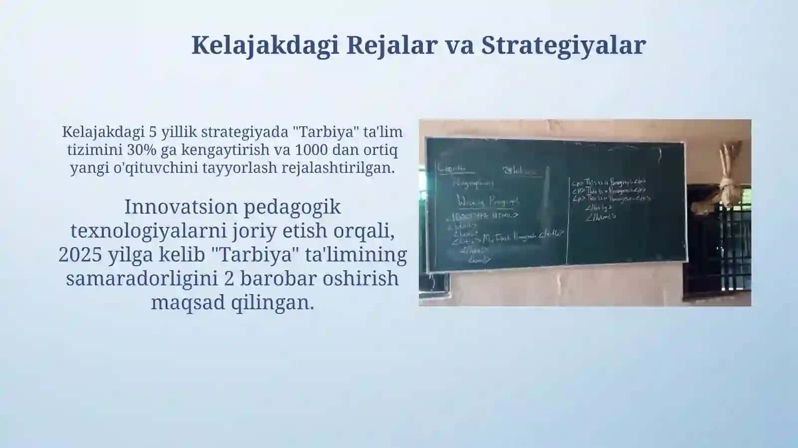 "Tarbiya "fanini oʻqitishning tashkiliy asoslari 4