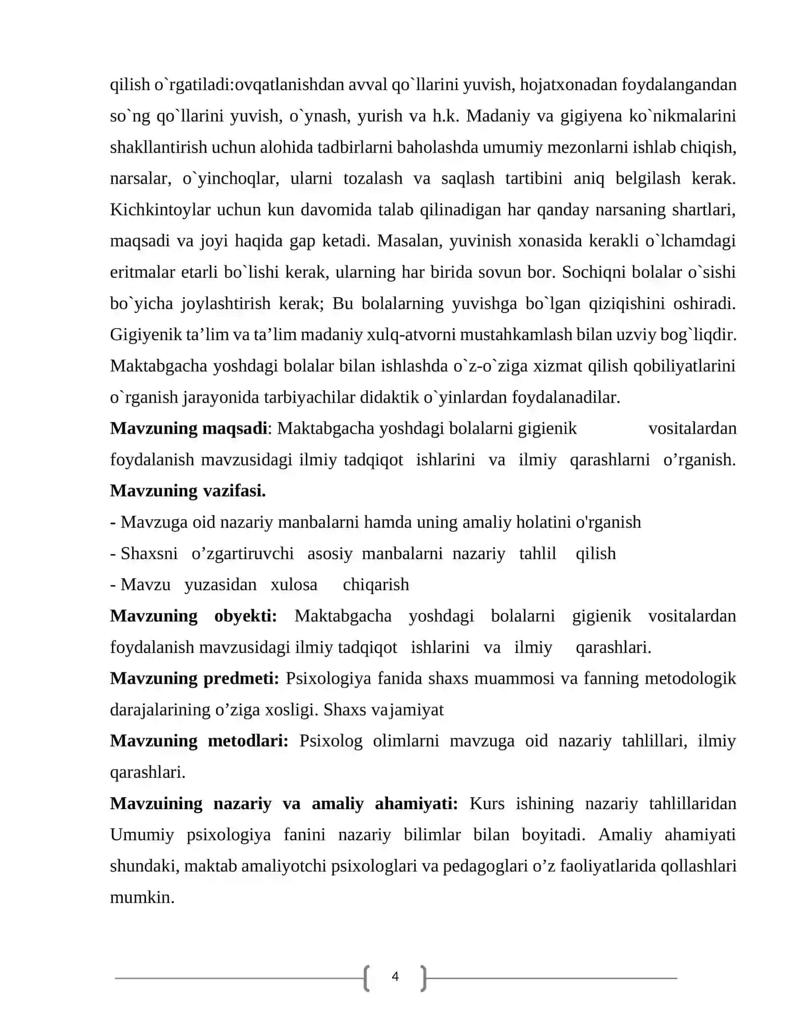 Maktabgacha yoshdagi bolalarni gigienik vositalardan foydalanishga o’rgatish 4