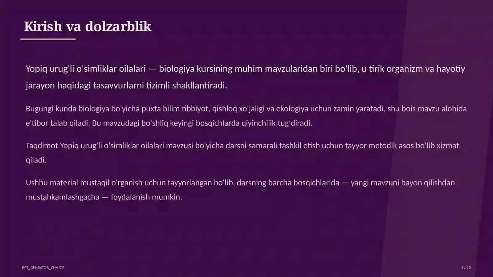 Yopiq urug'li o'simliklar oilalari (6-sinf) 4