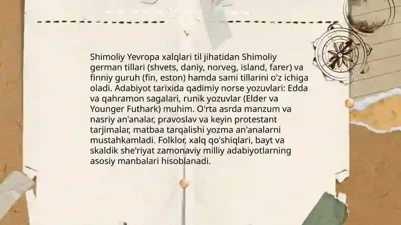 G'arbiy Yevropa xalqlarining tarixiy va madaniy merosi 4