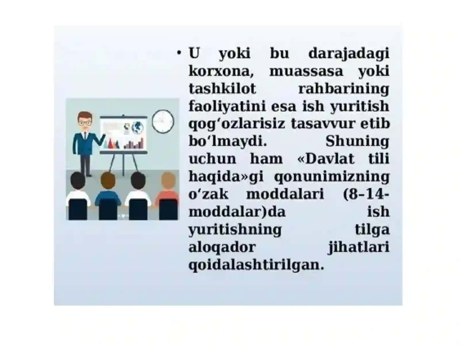 Farmoyish hujjatlari. Ma’lumot-axborot hujjatlari 4