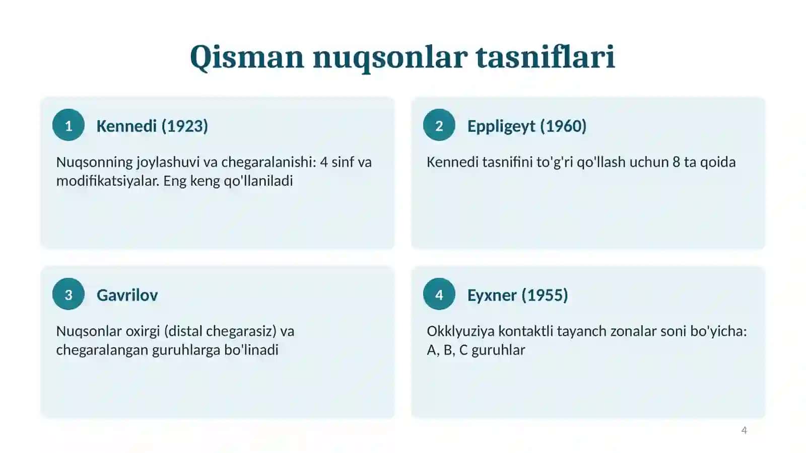 Qisman olib qo'yiluvchi plastinkali tish protezi 4