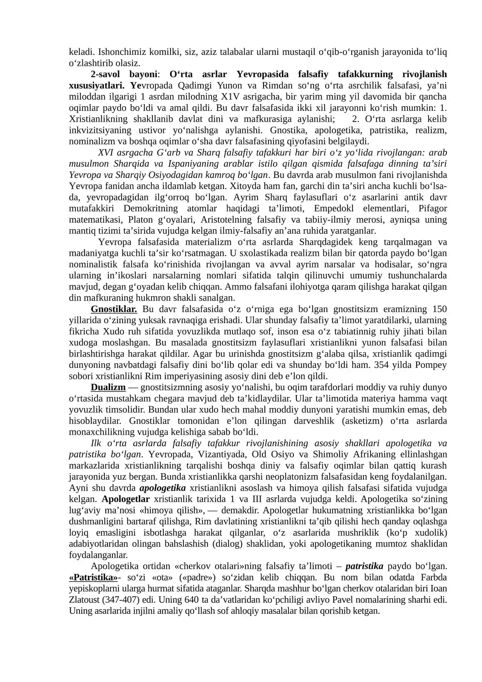 G‘arb falsafasining ustuvor yo`nalishlari va ularning fan taraqqiyotiga ta’siri 4