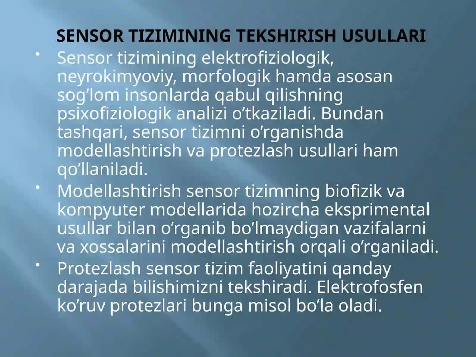 SEZGI A’ZOLARINING MORFOFUNKSIONAL XUSUSIYATLARI 4