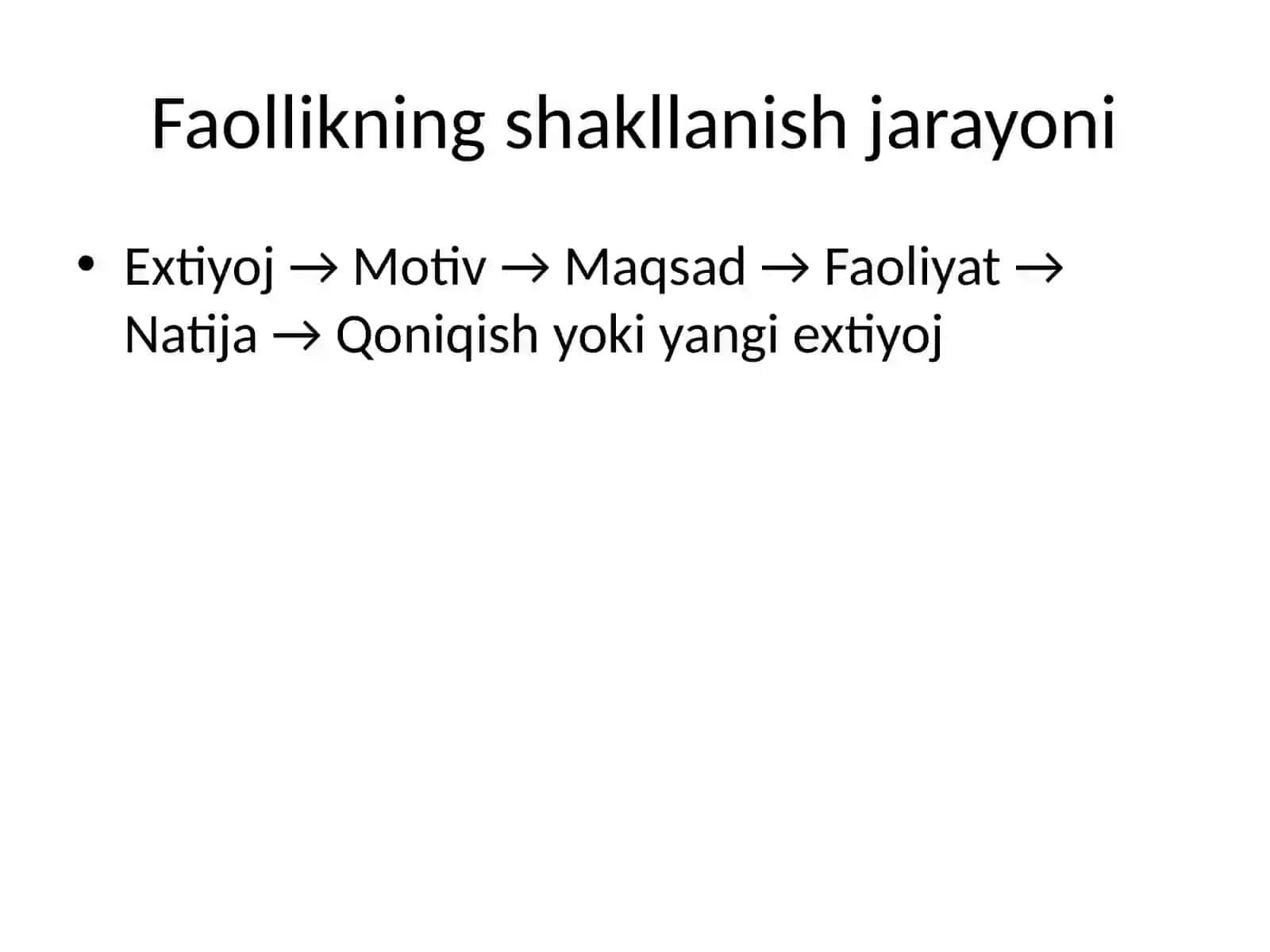 Extiyoj – faollikni yuzaga keltiruvchi turtki sifatida 4