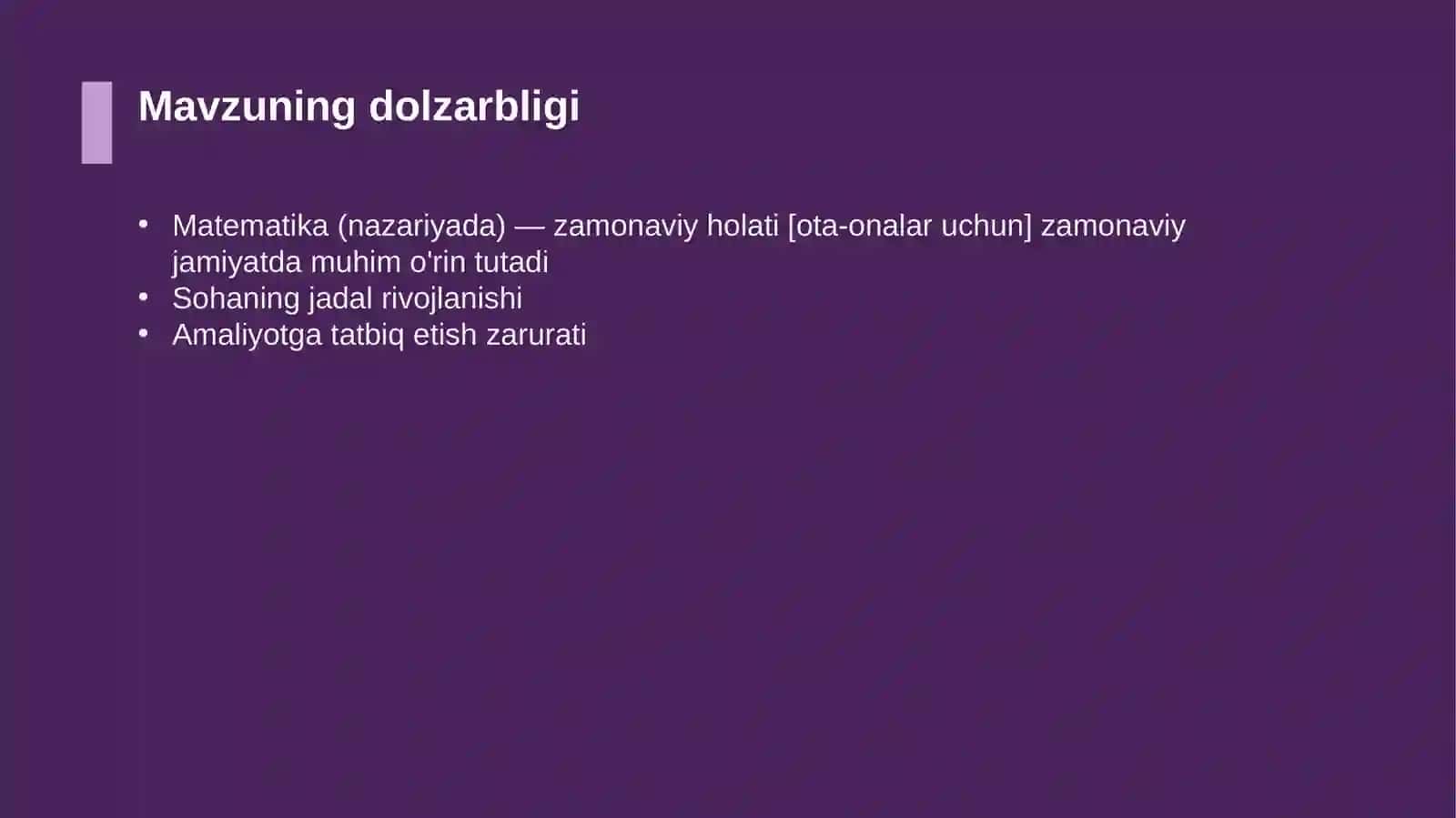 Matematika (nazariyada) — zamonaviy holati [ota-onalar uchun] 4