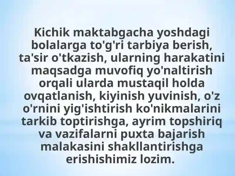 Kichikmaktabgacha yoshdagibolalarning psixologik xususiyatlari 4