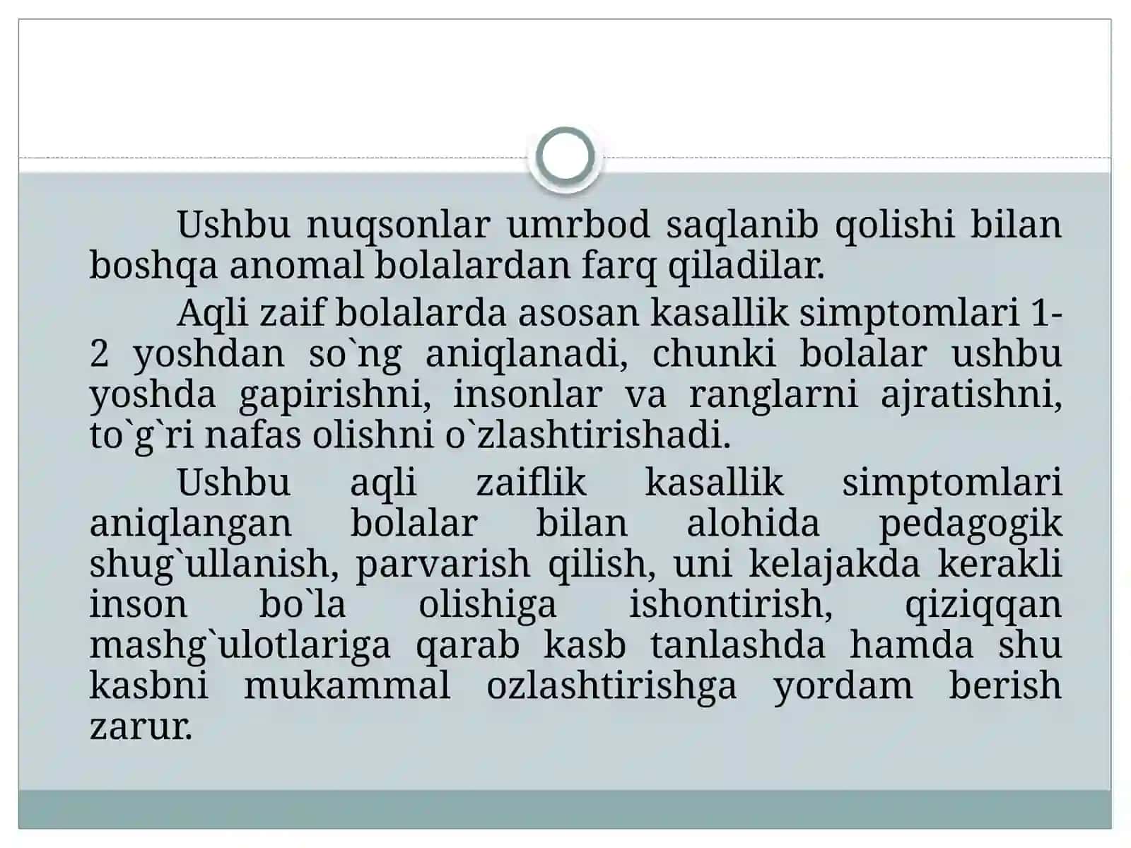 Oligofreniya, disleksiya, epilepsiya va autizm 4