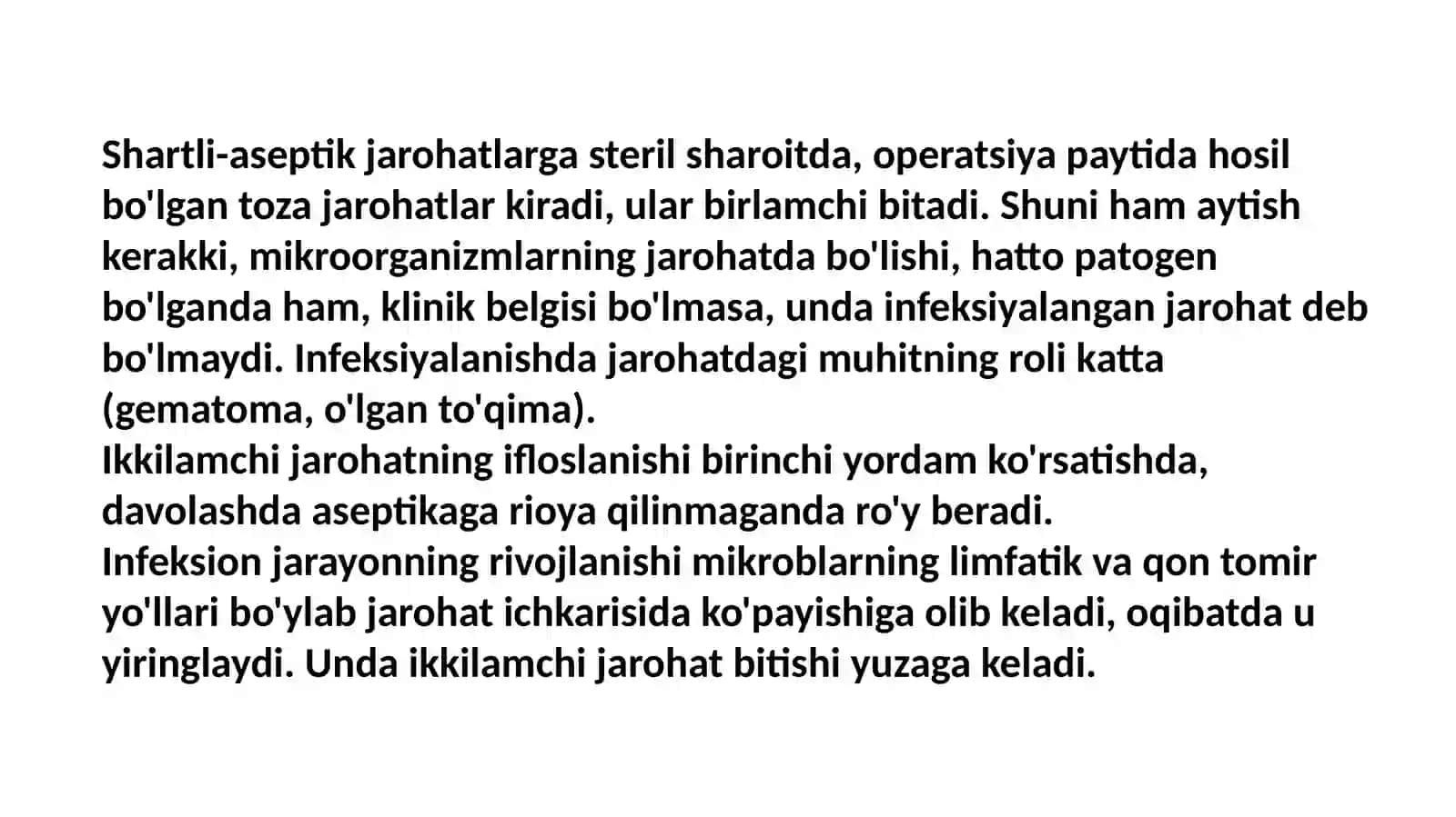 Jarohat infeksiyasini olish 4