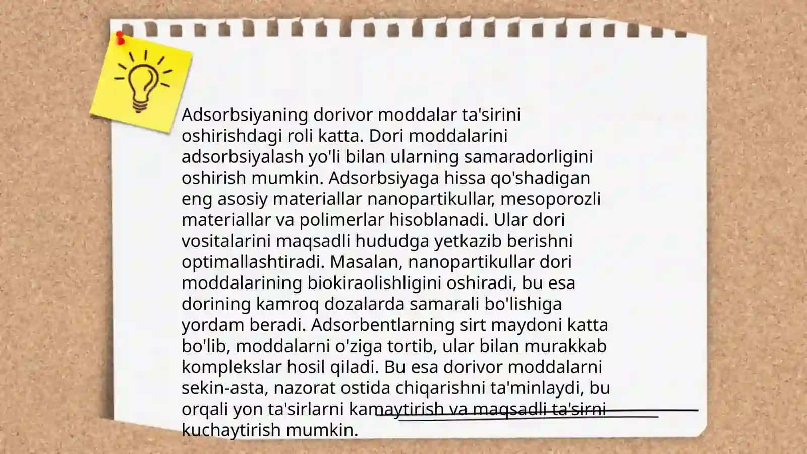 Adsorbsiyaning biologiya va tibbiyotdagi ahamiyati 4