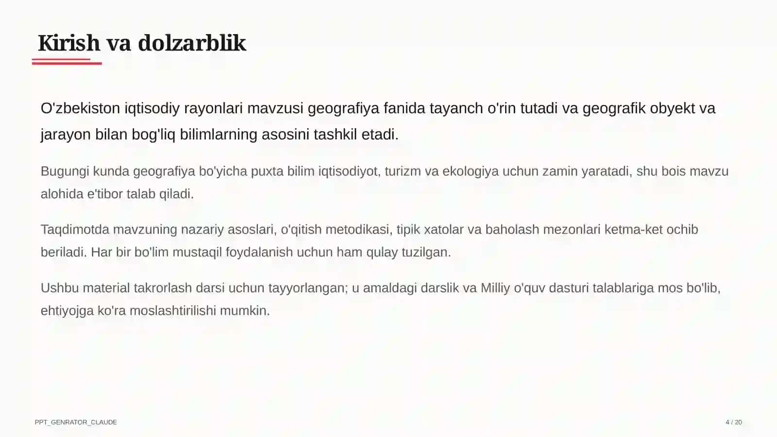O'zbekiston iqtisodiy rayonlari (9-sinf) 4
