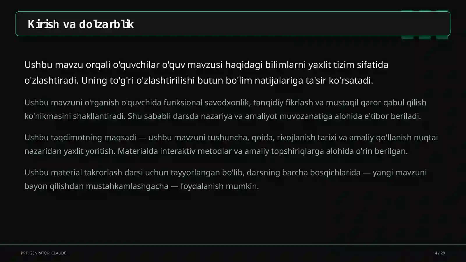 Al-Xorazmiy, Mirzo Ulug'bek va Ibn Sino ixtisoslashtirilgan maktablari: iqtidorli o'quvchilar uchun yo'l 4