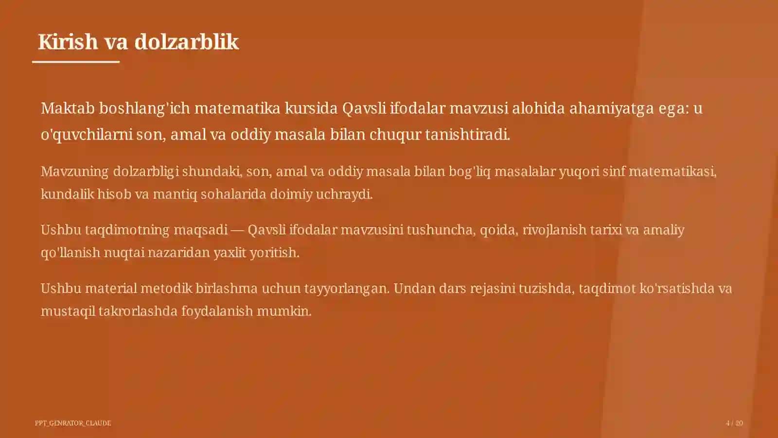 Qavsli ifodalar (2-sinf) 4