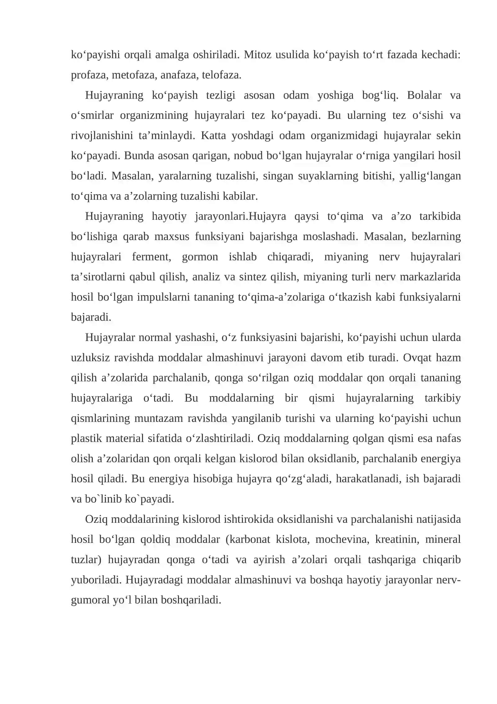 Odam anatomiyasi va fiziologiyasi 4