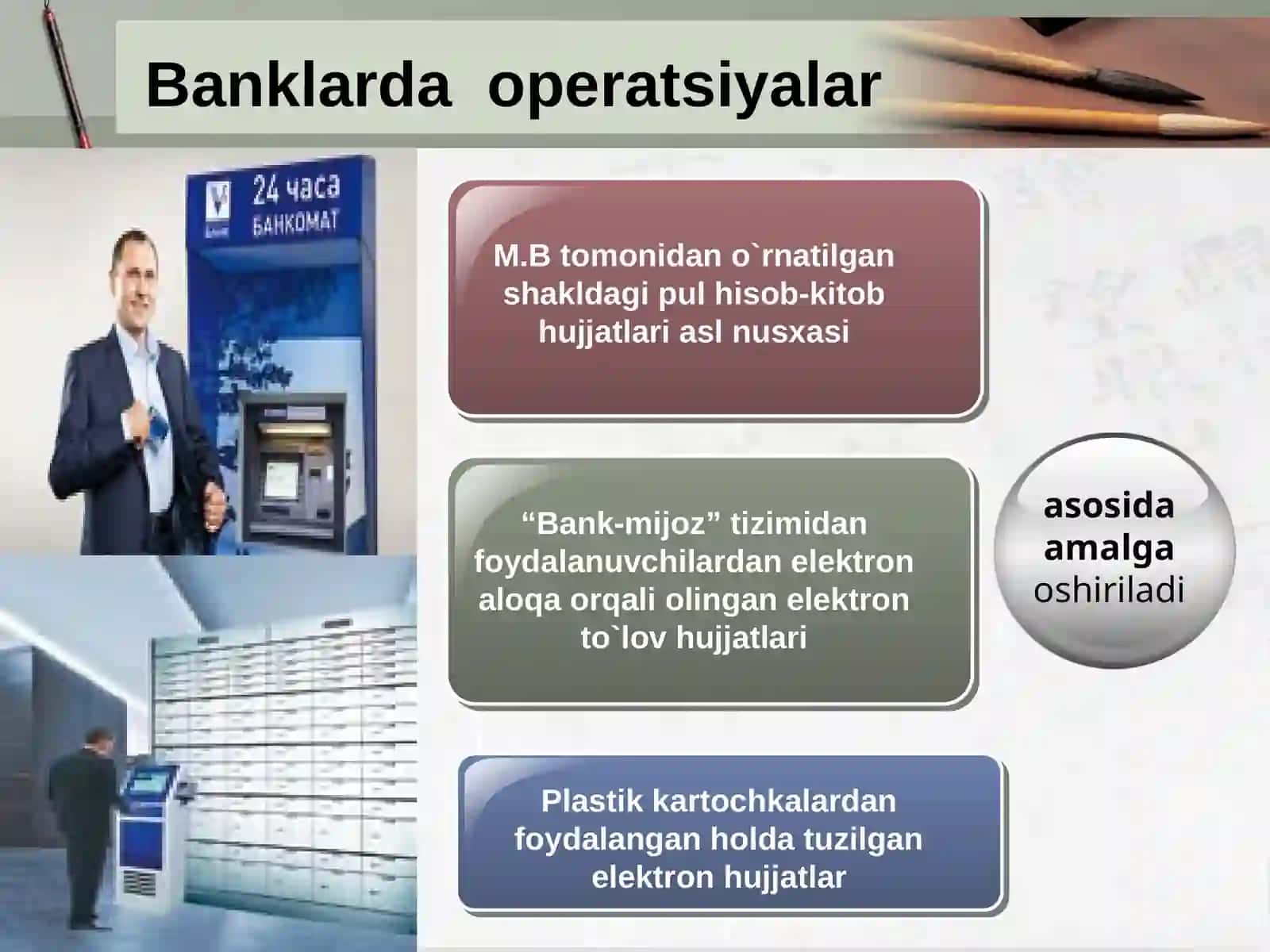 Bank hujjatlari, hujjatlar aylanishi 4