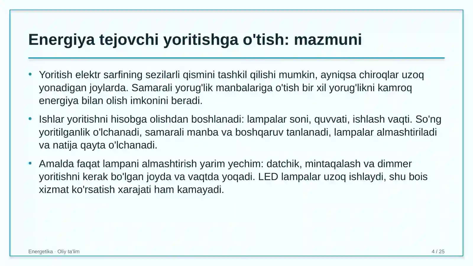 ta'lim tizimida energiya tejovchi yoritish tizimlariga o'tish 5255 4