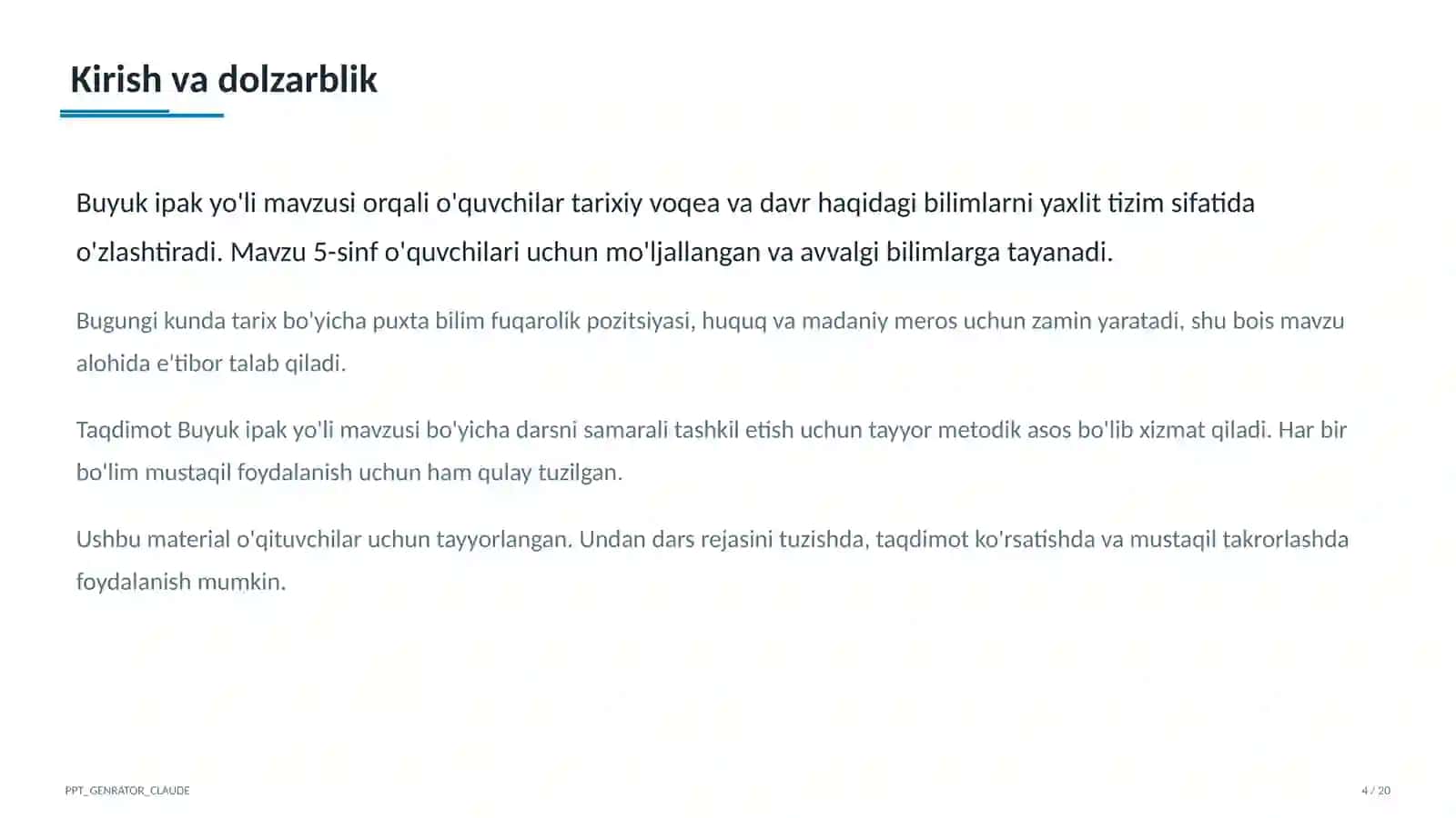 Buyuk ipak yo'li (5-sinf) 4