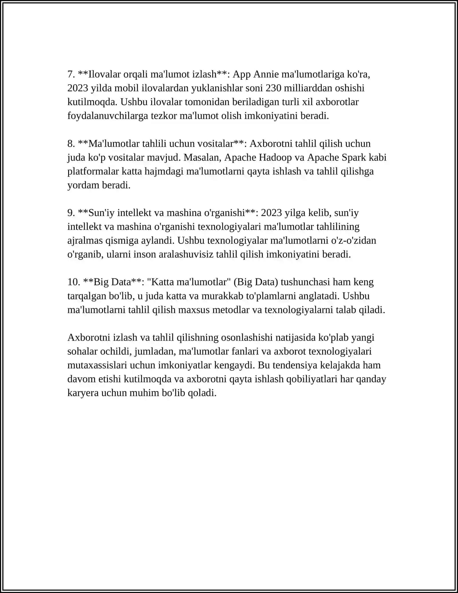 ISHGA KIRISH KO'NIKMALARI 4