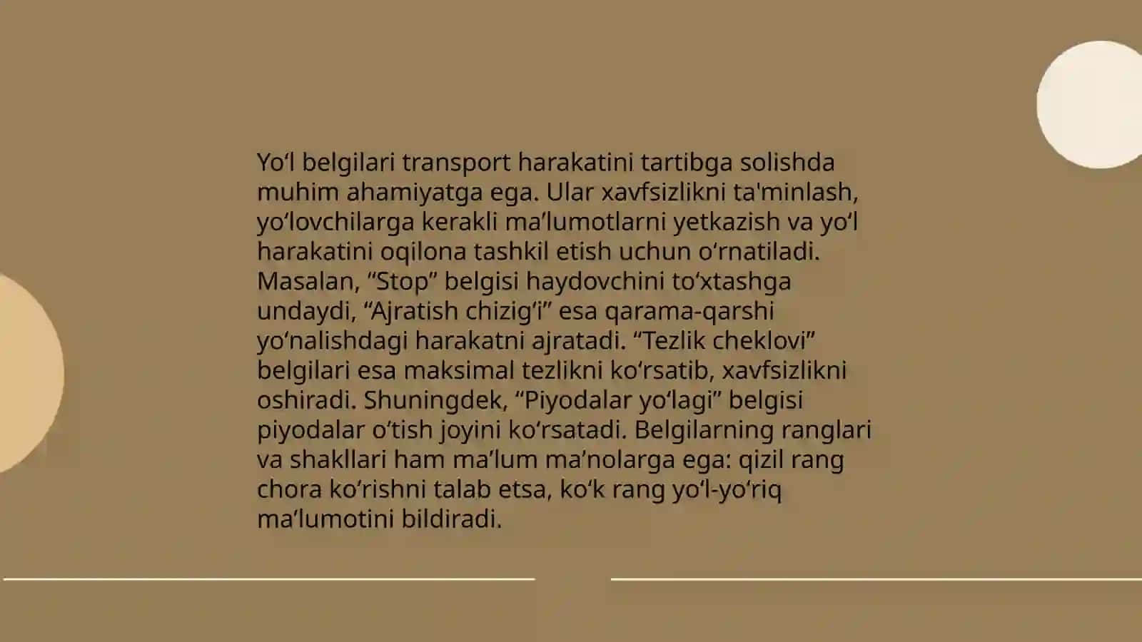 Yoʻl harakati qoidalari 4