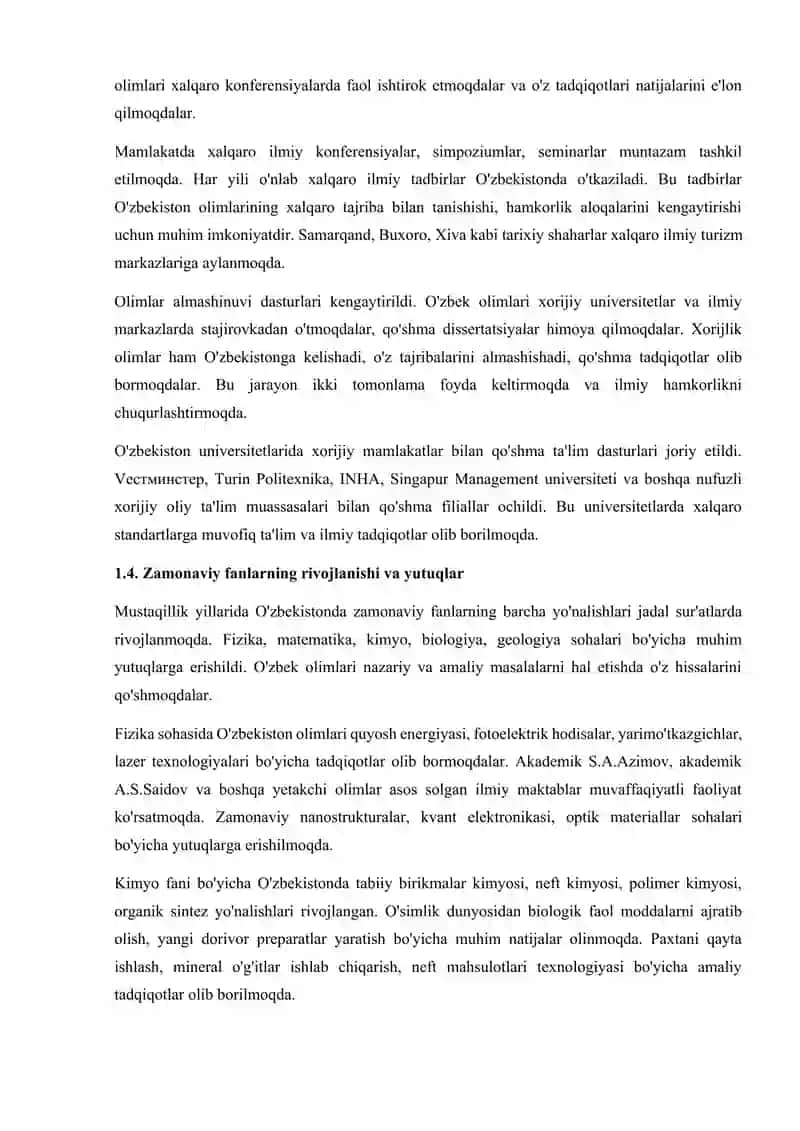 O'zbekiston Respublikasining mustaqilligining rivojlanishi 4