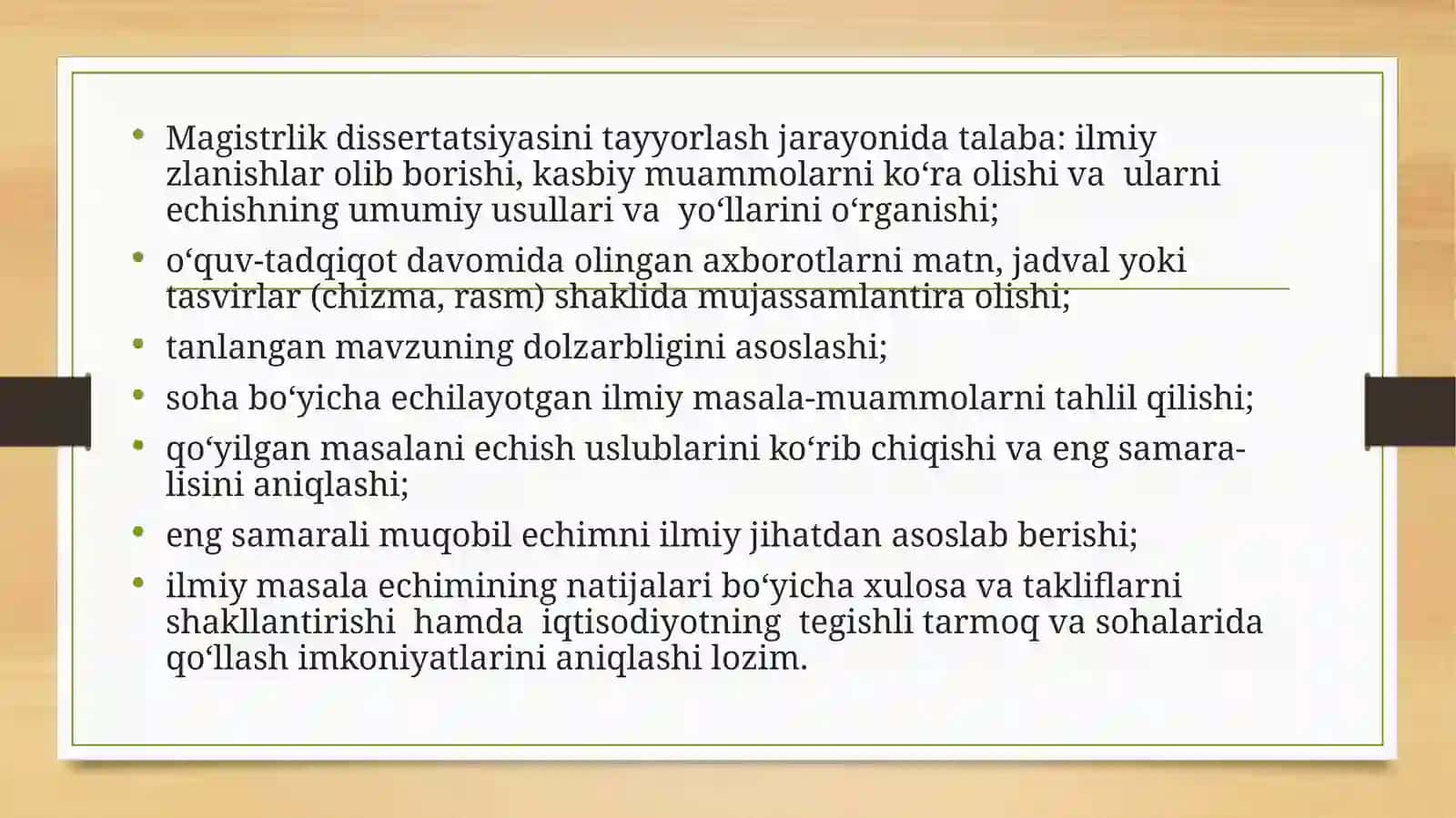 MAGISTRLIK DISSERTASIYASI ILMIY TADQIQOT TURI SIFATIDA 4