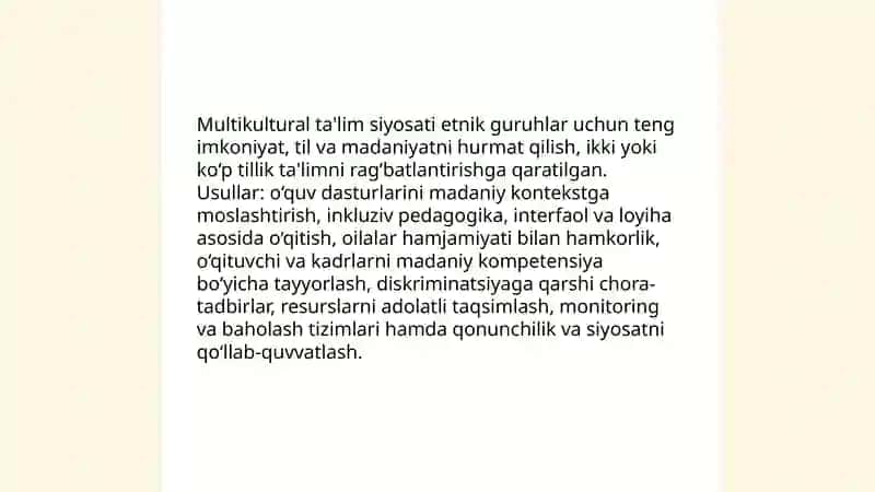 Rivojlangan mamlakatlarda tarbiyaviy jarayonlarning etnik xususiyatlari 4