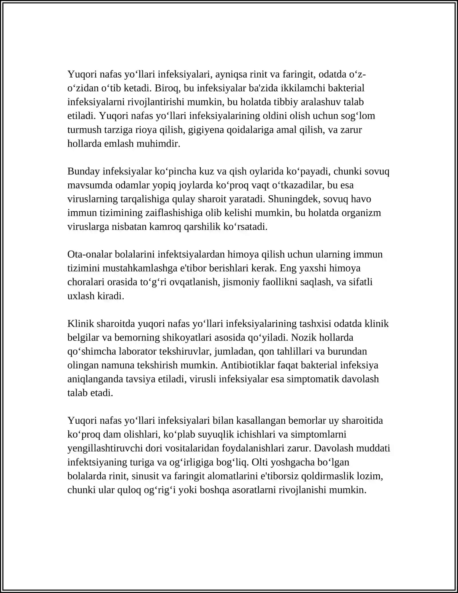 NAFAS OLISH A'ZOLARI KASALLALIKLARI 4