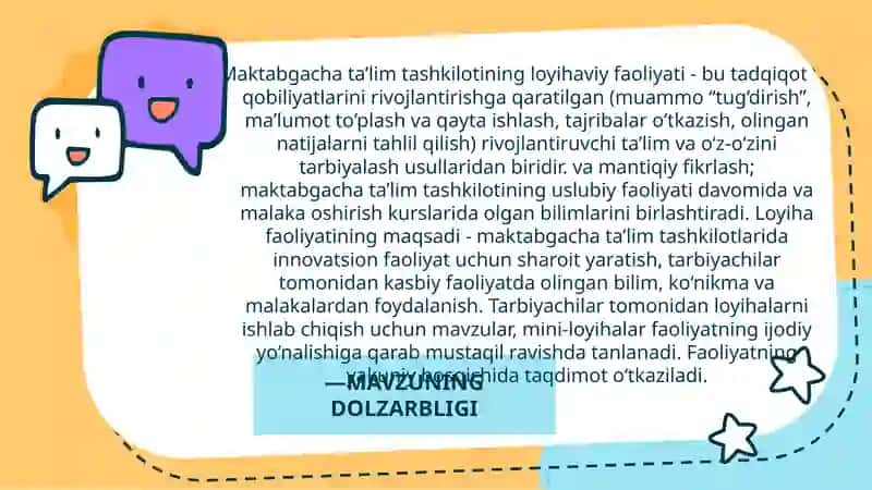 "MAKTABGACHA TA’LIM PEDAGOGIK JARAYONINI LOYIHALASHTIRISHDA ISHBILARMONLIK O‘YINLARI TEXNOLOGIYALARI" 4