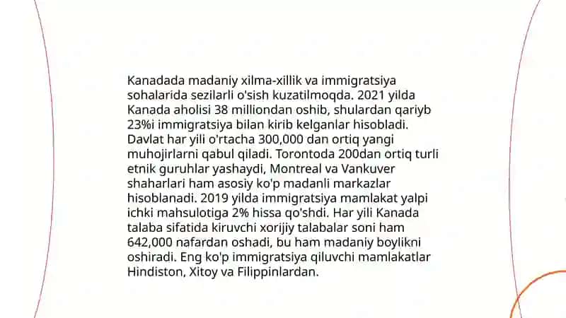 Kanadada Madaniy Xilma-Xillik va Immigratsiya Tendensiyalari 4