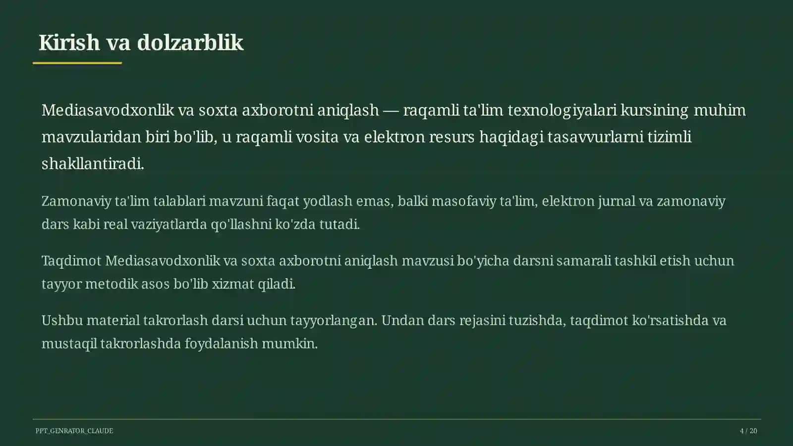 Mediasavodxonlik va soxta axborotni aniqlash 4