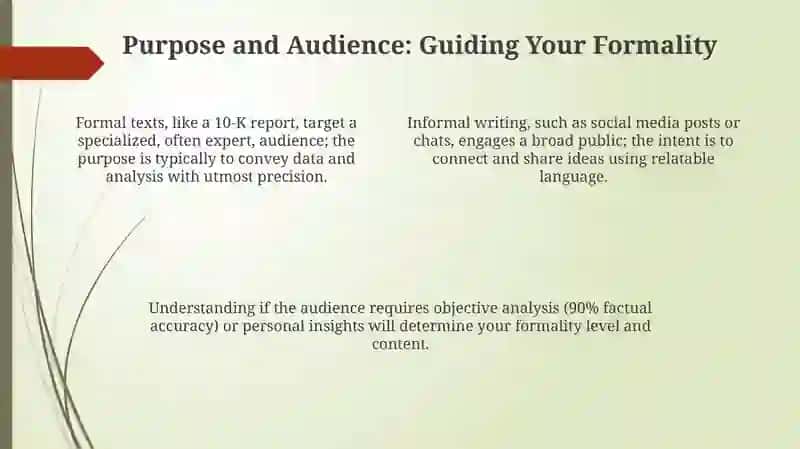 Formal vs. Informal: Key Distinctions 4