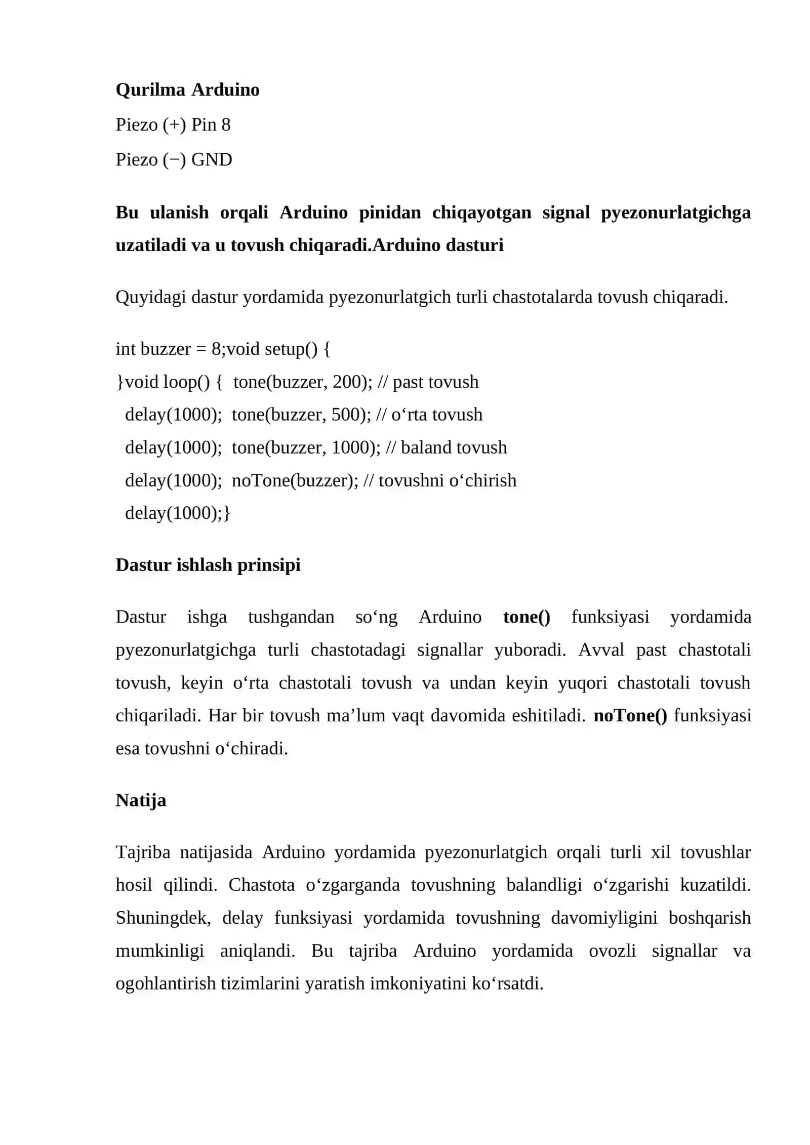 Pezonurlatgich. Pezonurlatgichni boshqarish:tonni o‘zgartirish, davomiyligini o‘zgartirish 4
