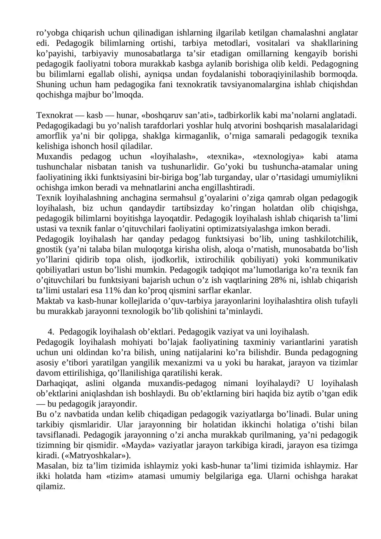 Keys texnologiyasi va loyiha metodidan foydalanish mahorati 4
