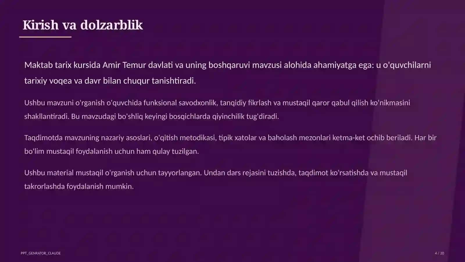 Amir Temur davlati va uning boshqaruvi (8-sinf) 4
