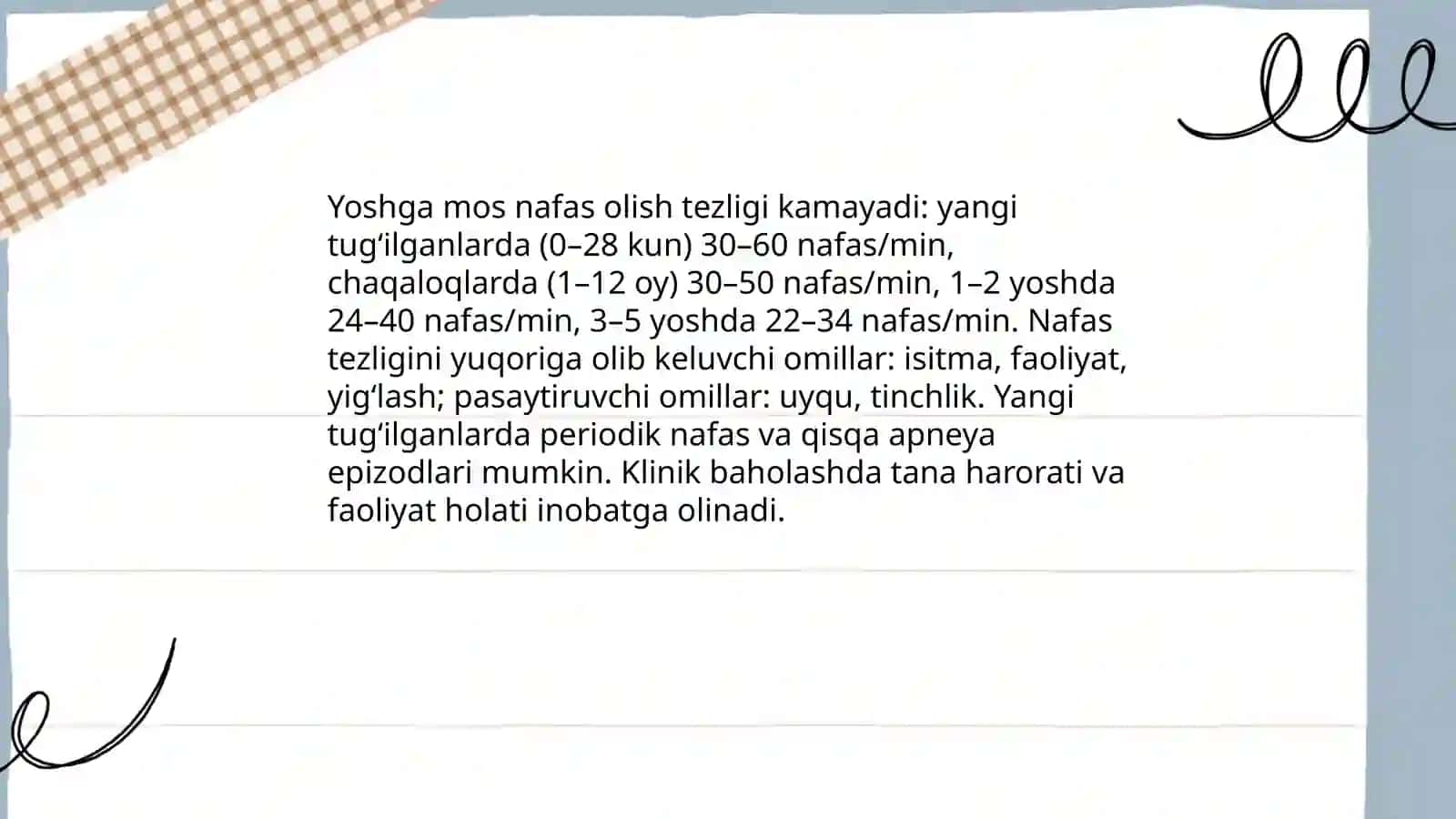 Nafas tizimining yosh xususiyatlari va gigiyenasi 4