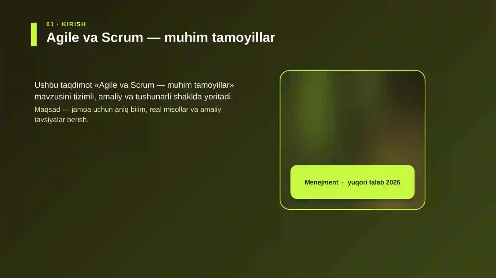 Agile va Scrum — muhim tamoyillar 4