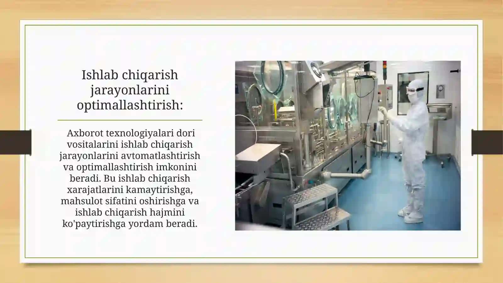 Farmatsiyada axborot va kompyuter texnalogiyalarining maqsadi va vazifalari. Farmasevtika sohasiga doir axborotlarning xossalari 4